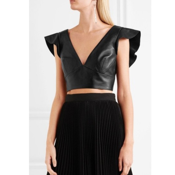 Isabel Marant Tops - Isabel Marant Glenside Leather Bralette Top